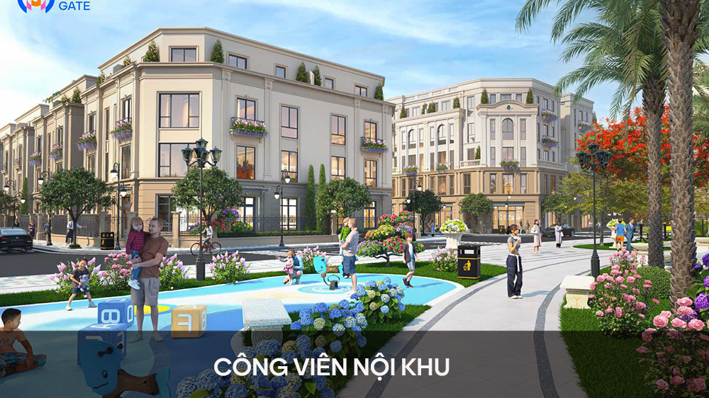 Phối cảnh biệt thự song lập PK TInh Hoa phong cách Ý